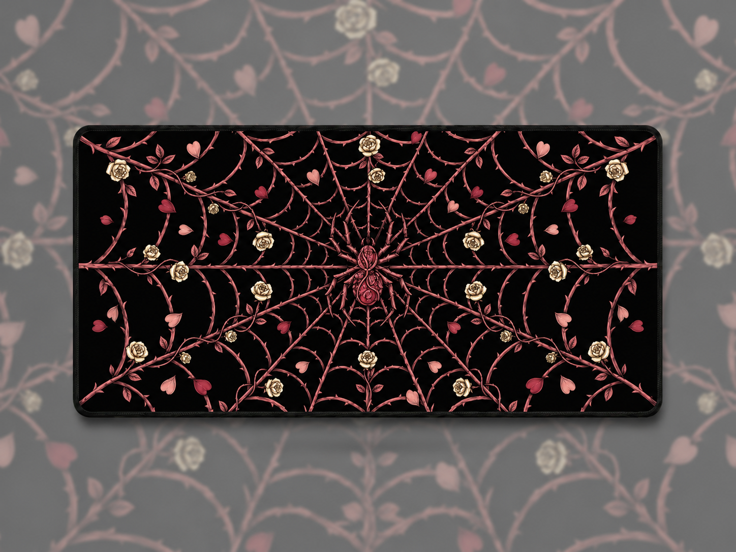 Widow's Web — Gothic Spider Desk Mat