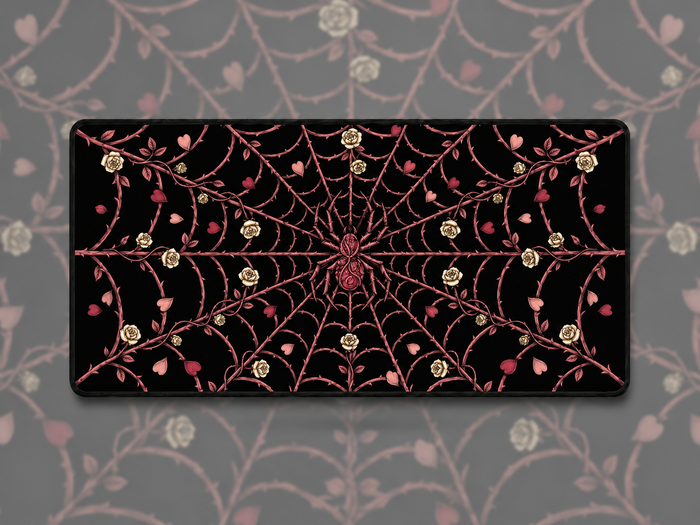 Widow's Web — Gothic Spider Desk Mat