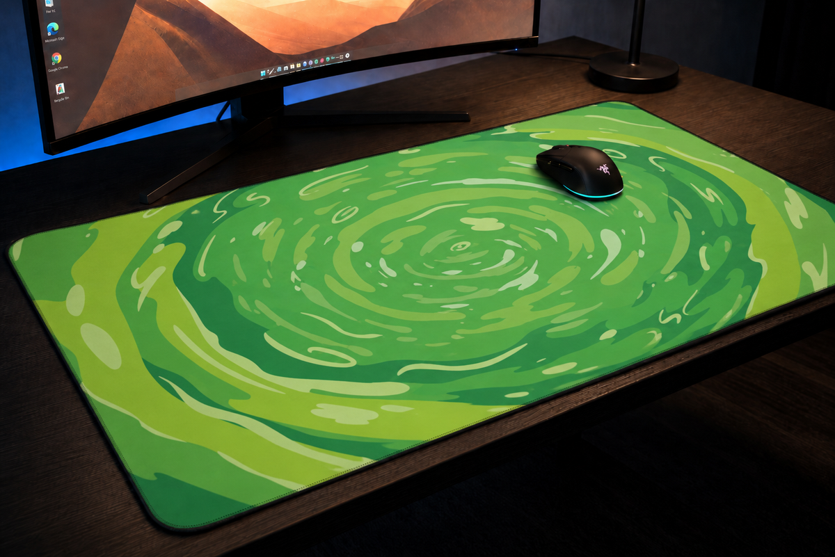 Enter The Portal - Swirl desk mat