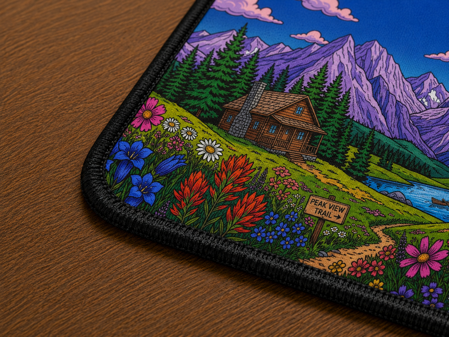 Peak View — Mountain Trail Desk Mat