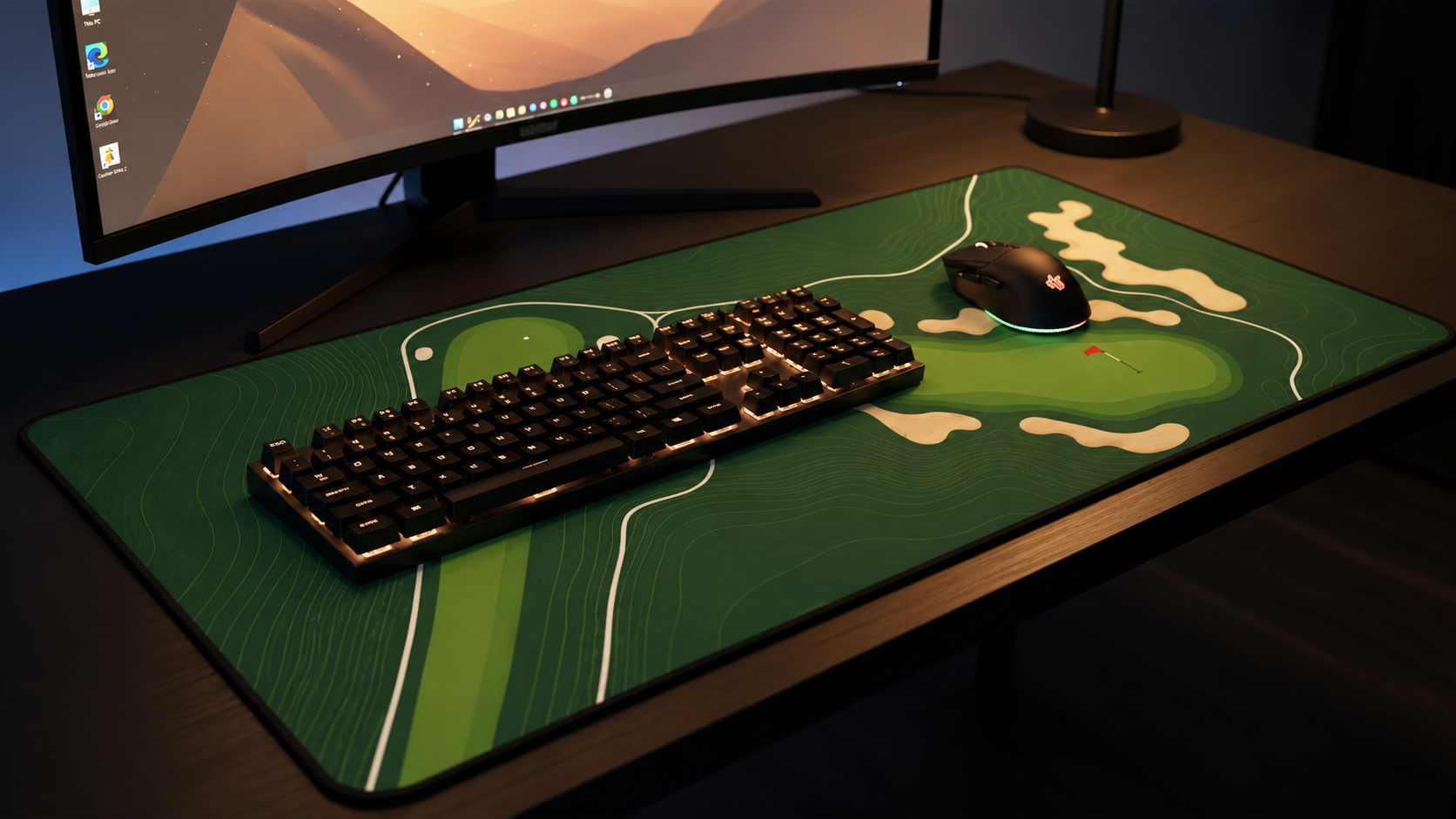 Fairway Vision — Golf Course Desk Mat