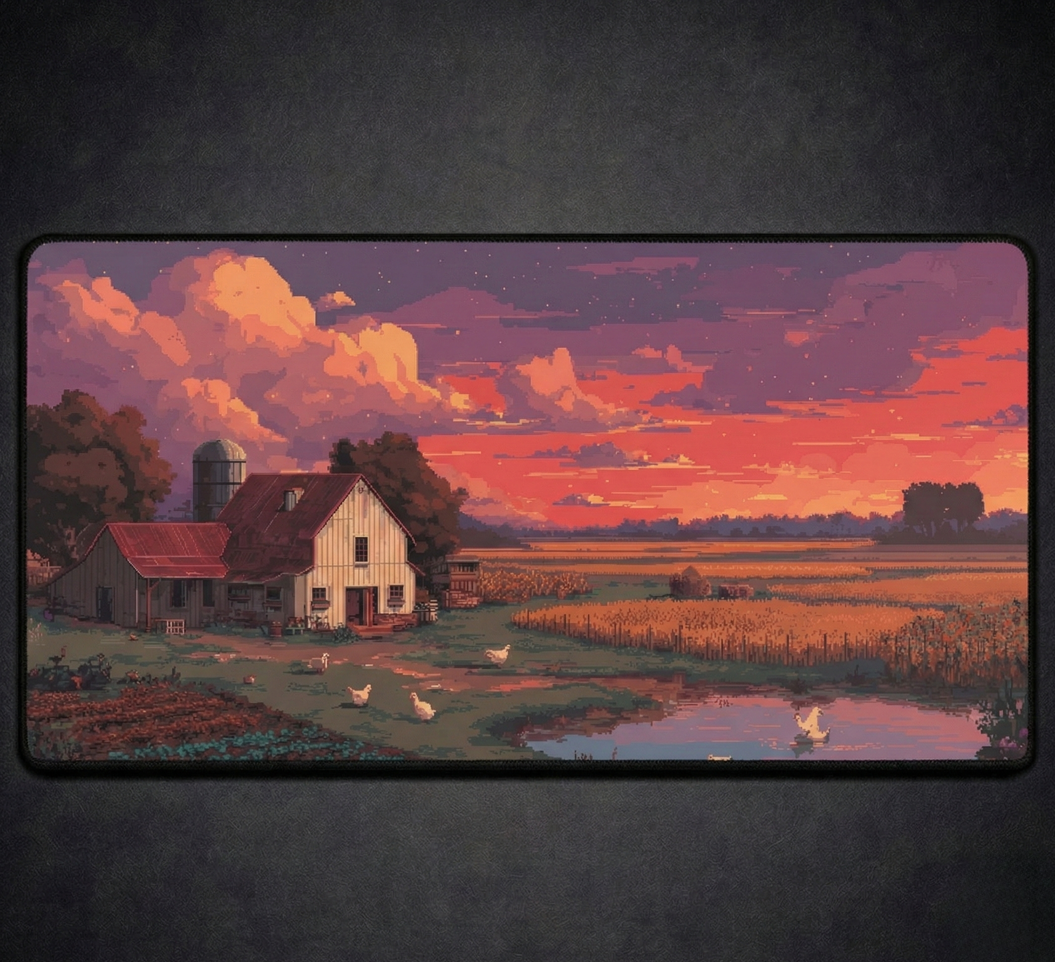 Golden Hour Farmstead Desk Mat