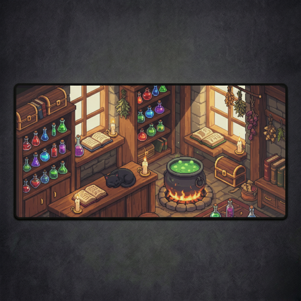 Cozy Alchemy Cottage Desk Mat