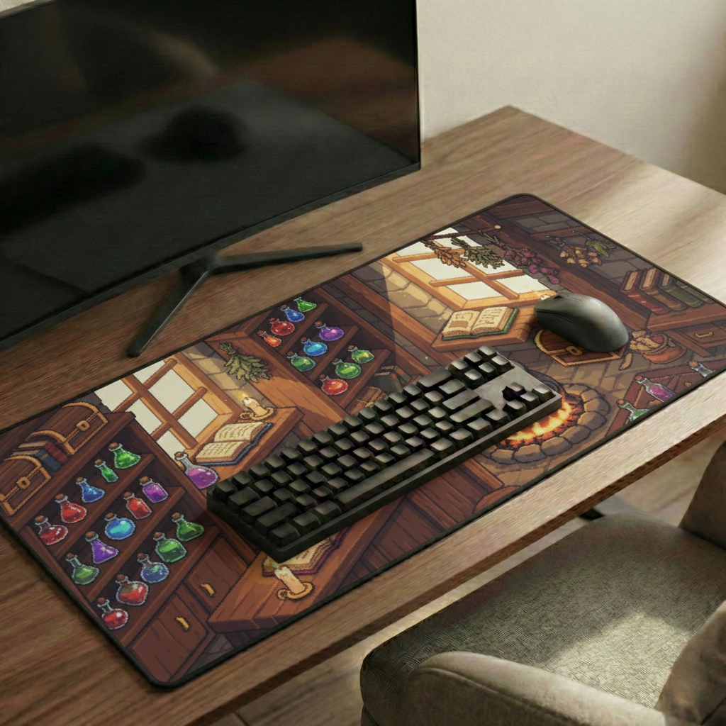 Cozy Alchemy Cottage Desk Mat