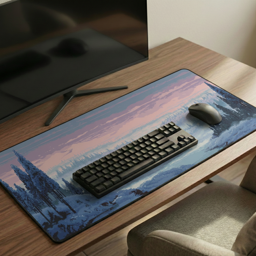 Winter Valley Desk Mat