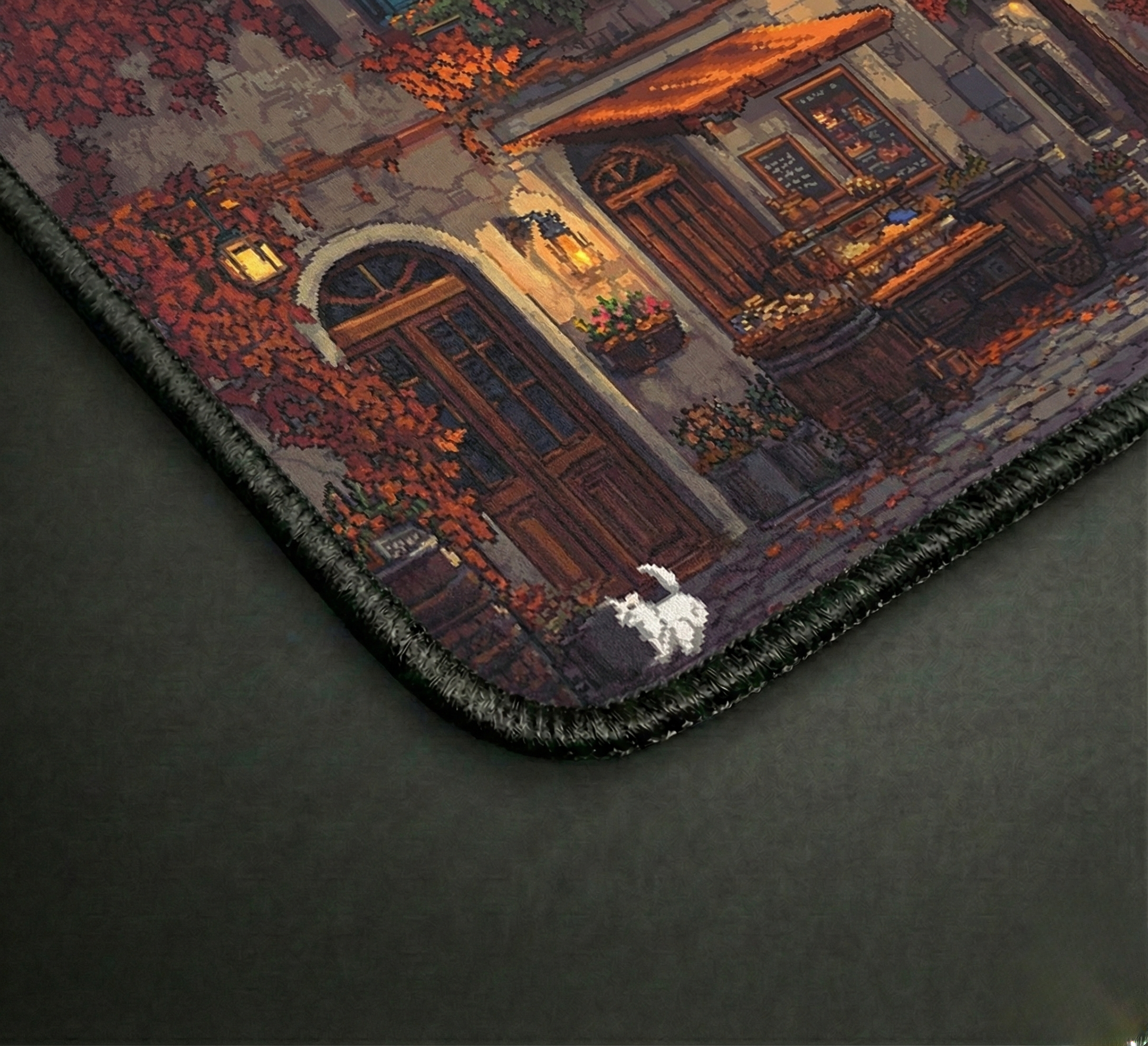 Autumn Market Street Desk Mat