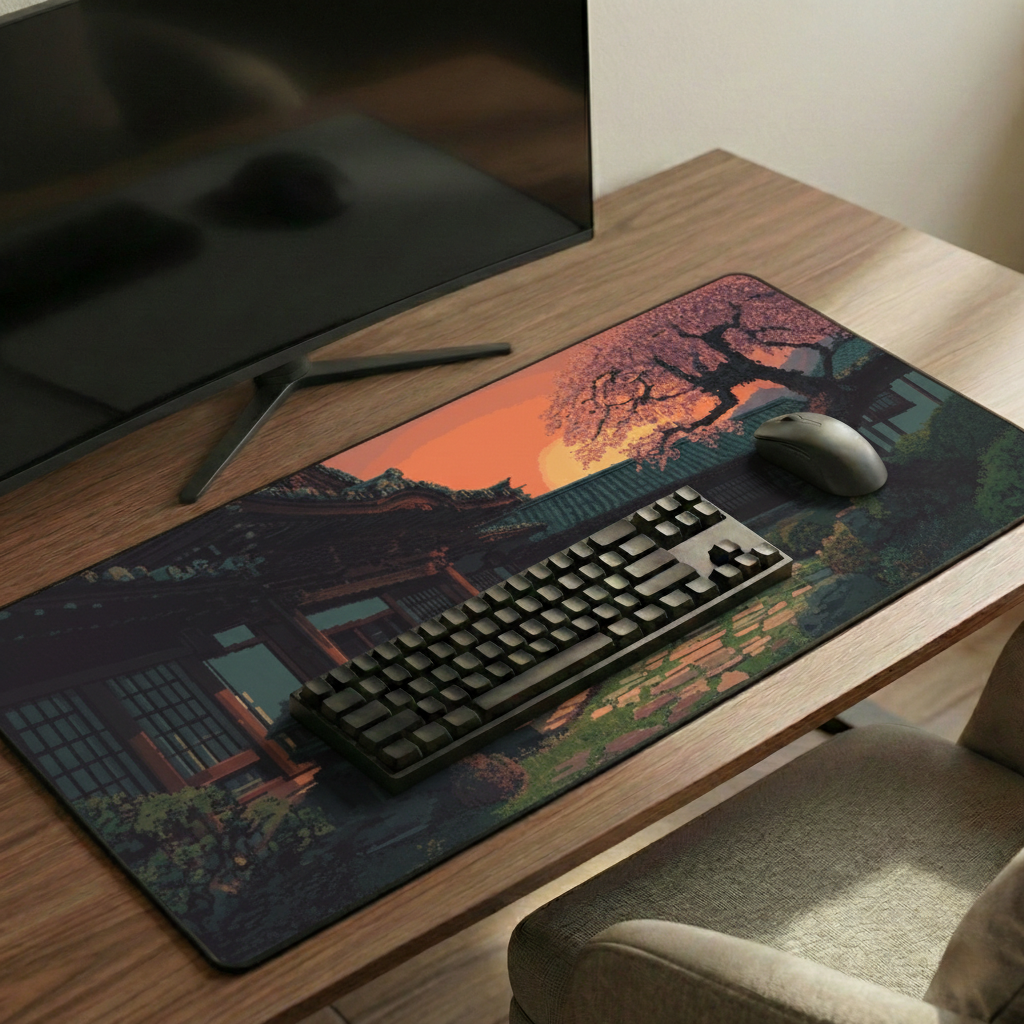 Japanese Garden Desk Mat