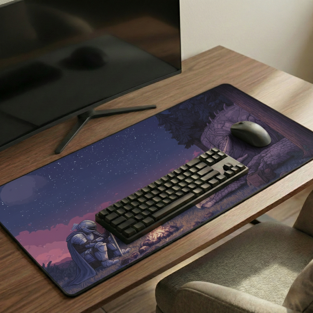 Dragon Campfire Desk Mat