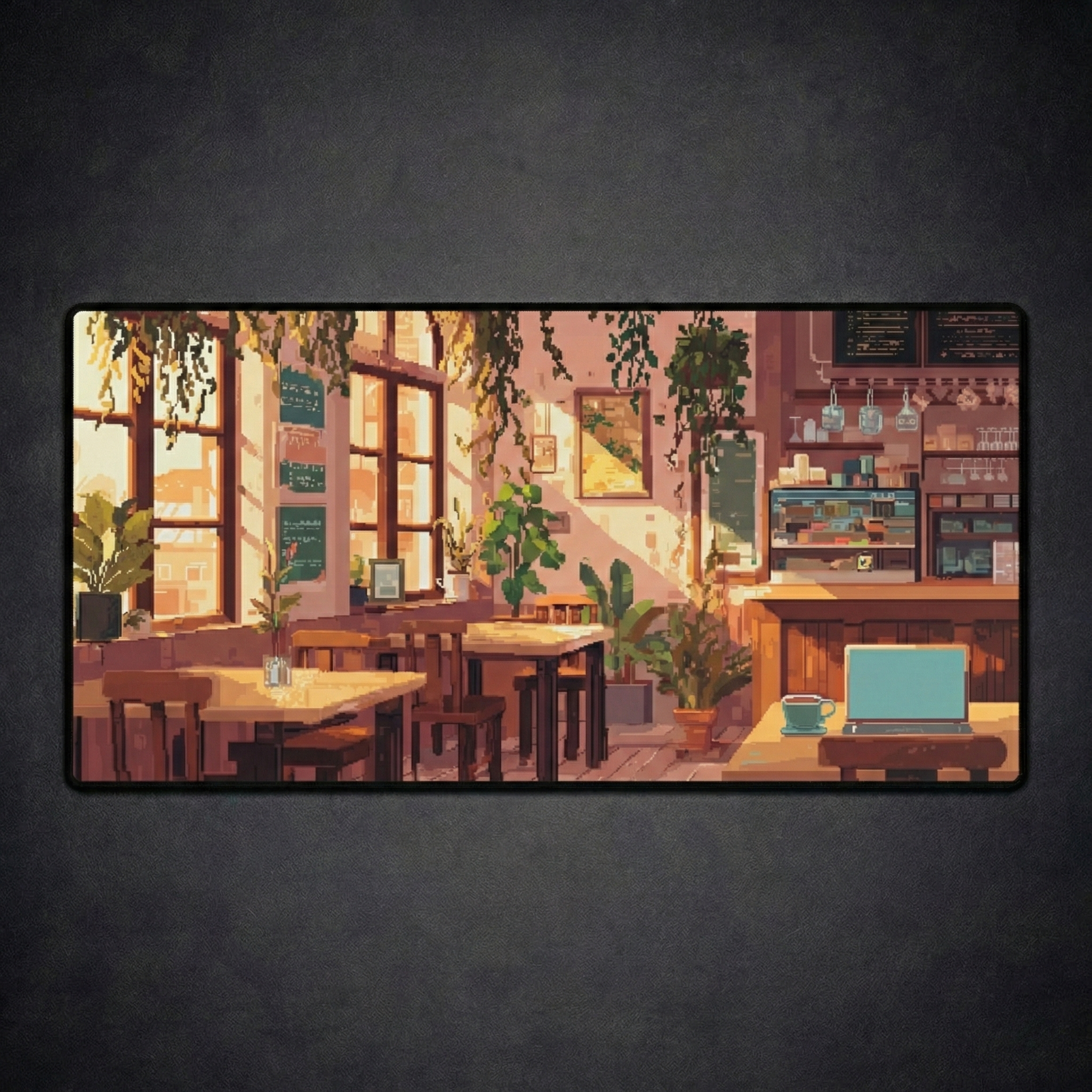 Sunlit Café Desk Mat