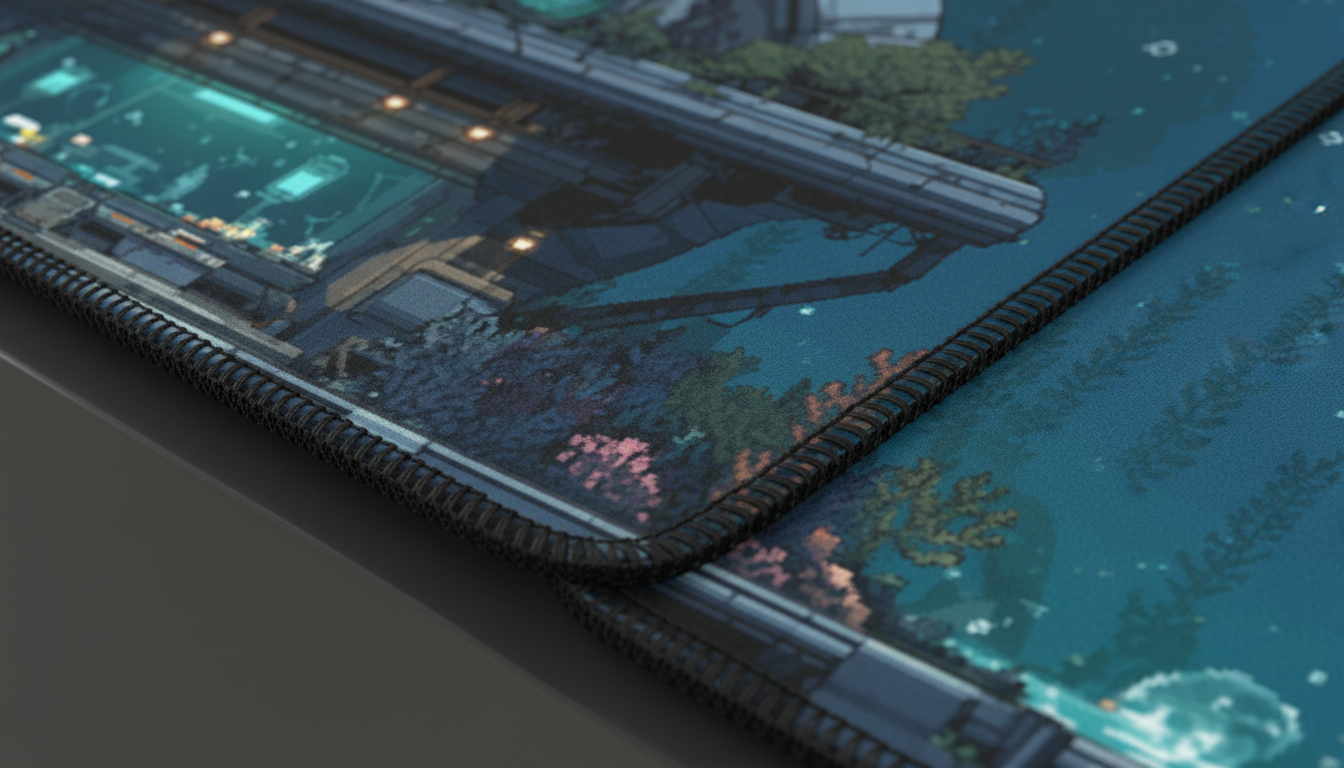 Deep Current — Underwater Research Station Desk Mat