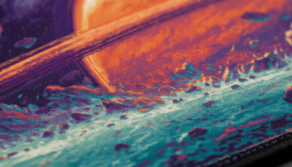 Cosmic Horizon — Alien Planet Desk Mat