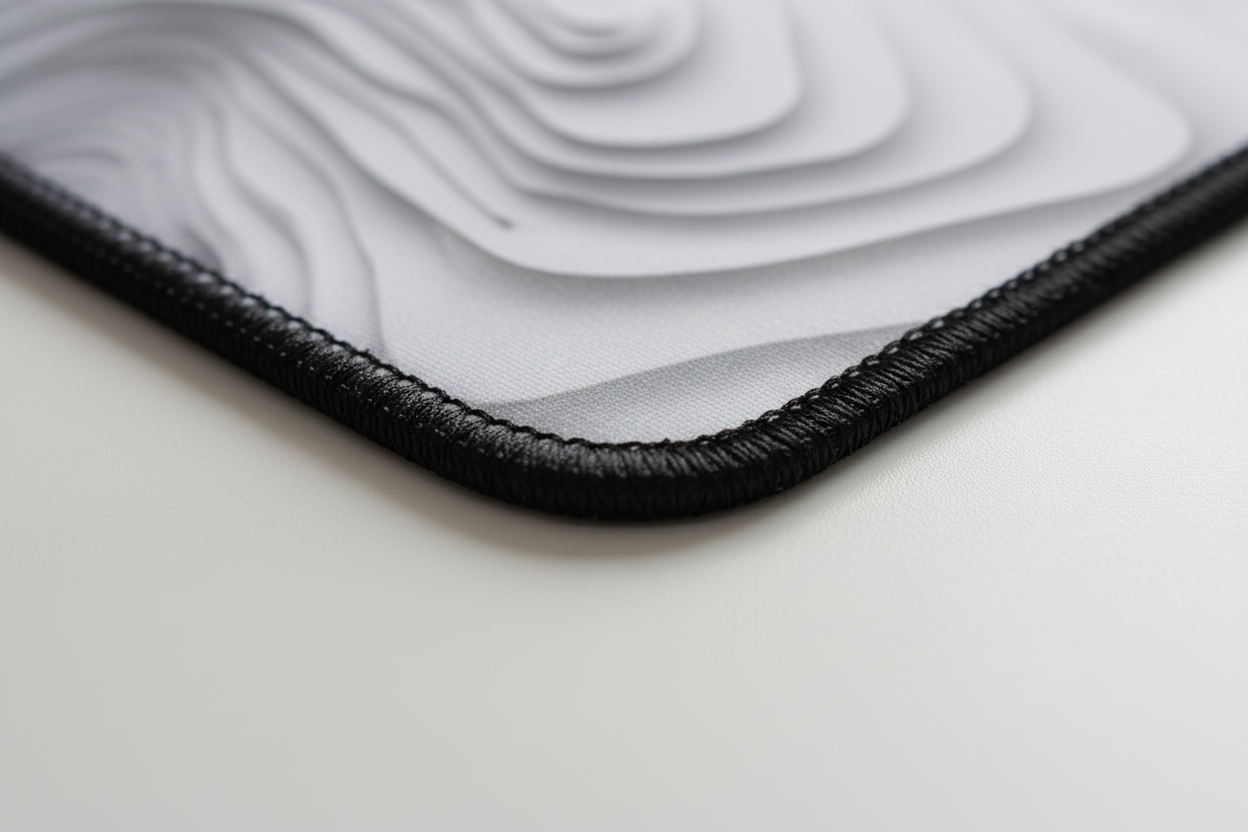 Flux Wave — Minimalist Topography Desk Mat