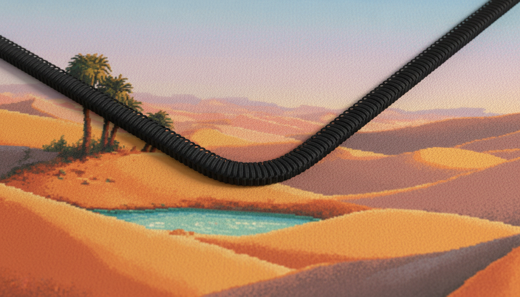 Desert Oasis — Sunrise Dunes Desk Mat