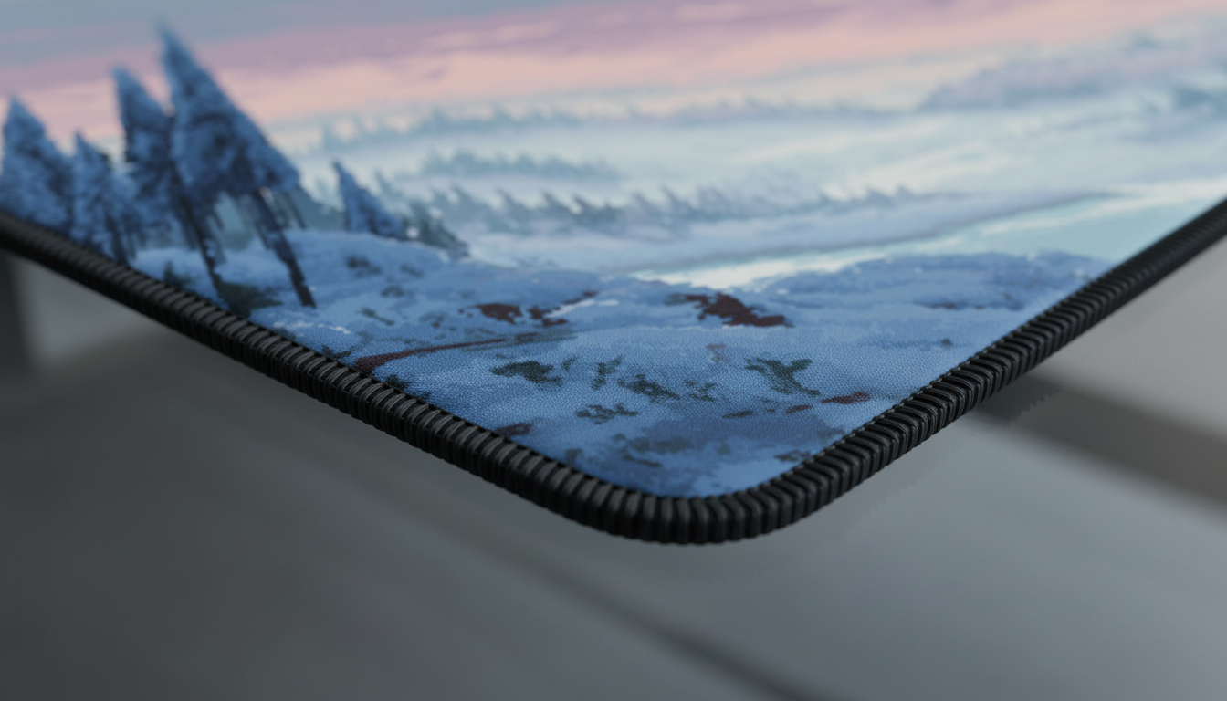 Frozen Peaks — Winter Wilderness Desk Mat