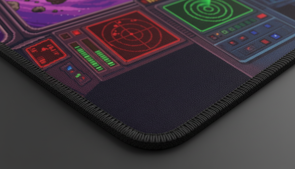 Cosmic Bridge — Space Station Control Desk Mat