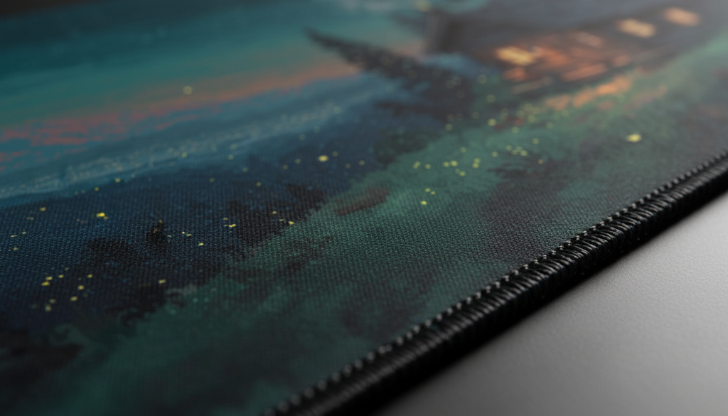 Starlit Haven — Mountain Cabin Desk Mat