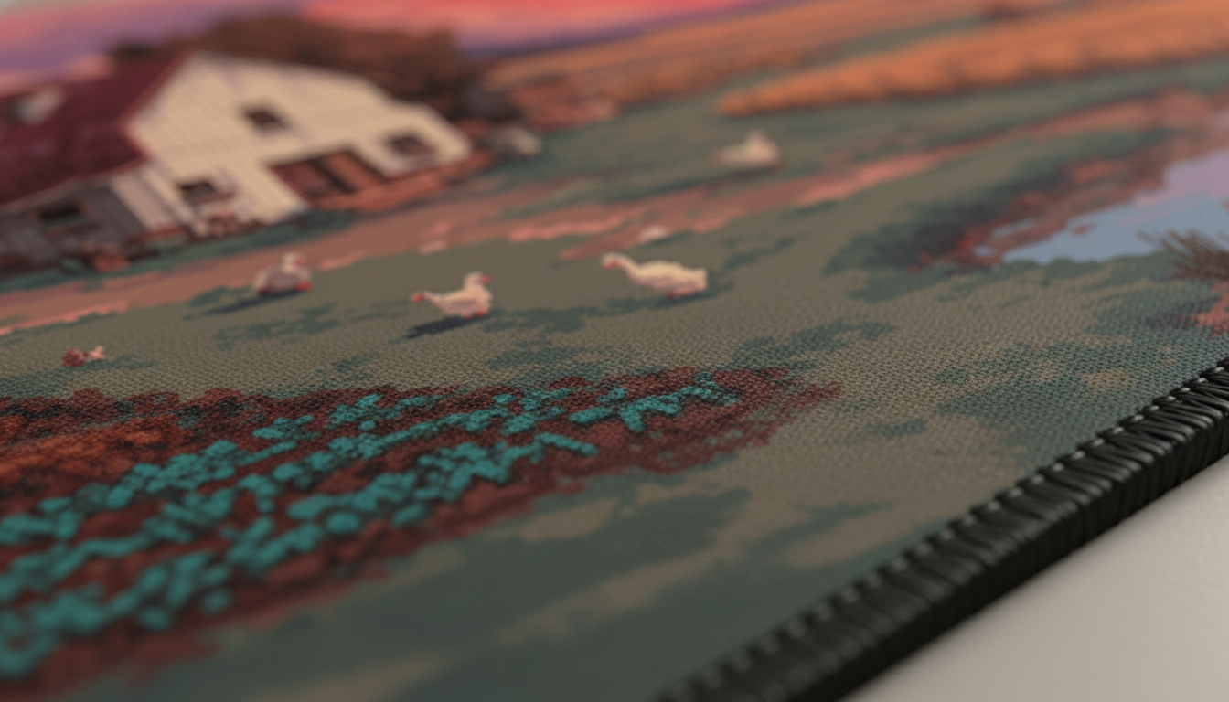 Harvest Vale — Pastoral Farmland Desk Mat