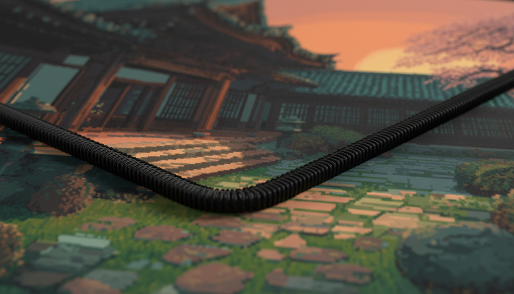 Sakura Dusk — Traditional Japanese Temple Desk Mat