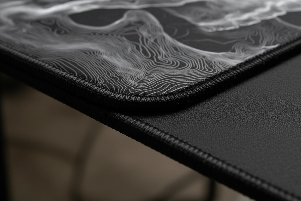Spectral Drift — Ethereal Skull Desk Mat