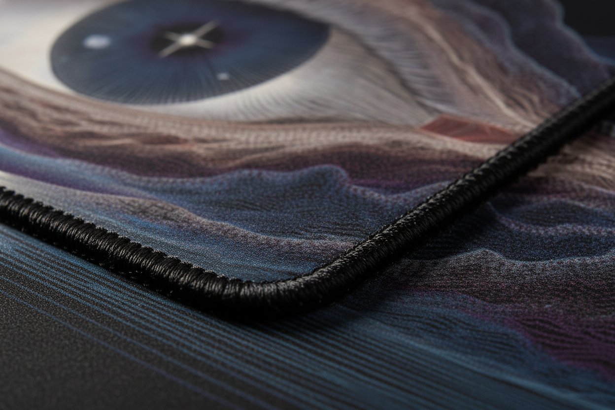 Cosmic Gaze — Surreal Eye Desk Mat
