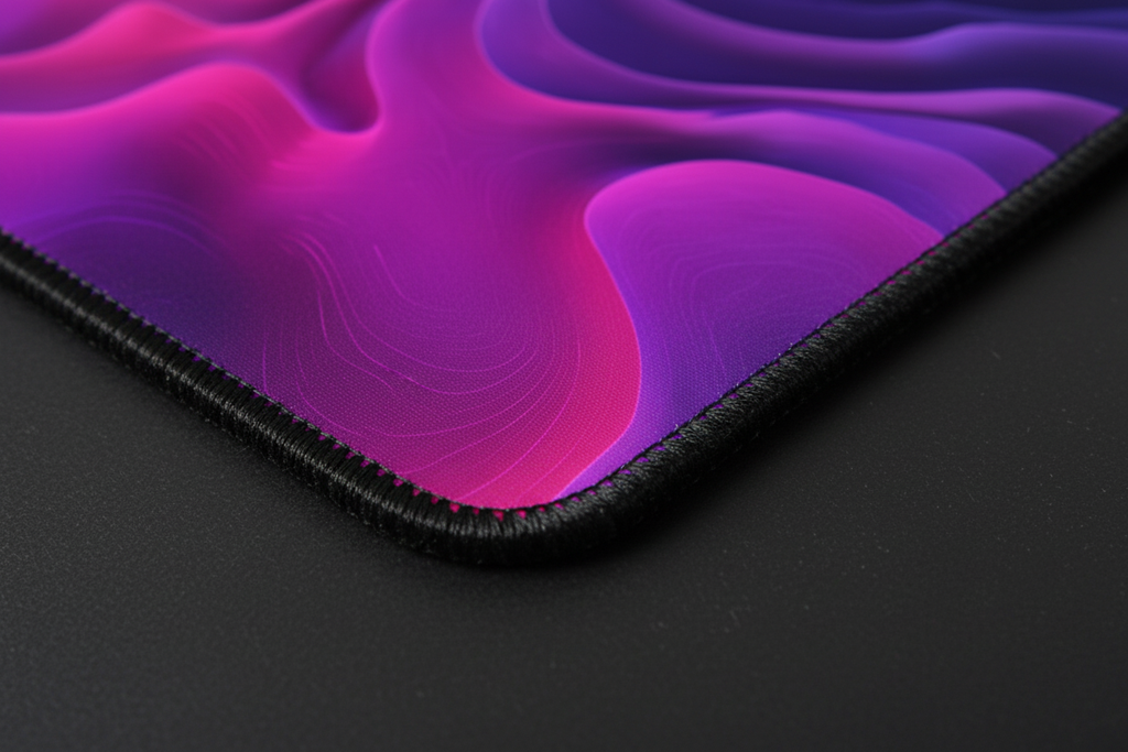 Velvet Flux — Abstract Wave Desk Mat