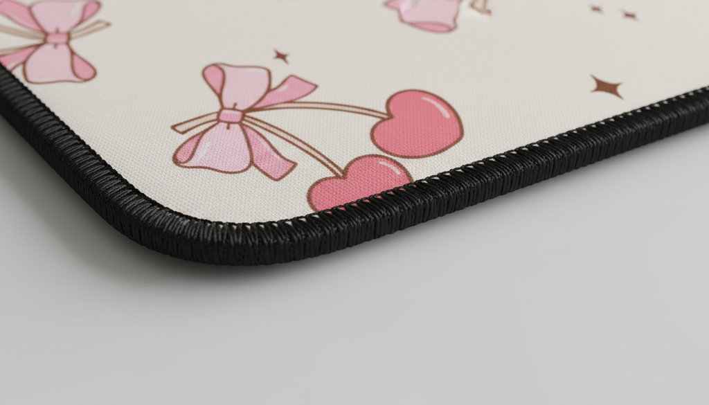Cherry Bows — Kawaii Pattern Desk Mat