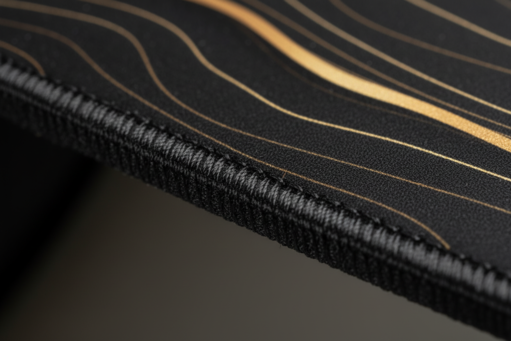 Molten Flow — Liquid Gold Desk Mat