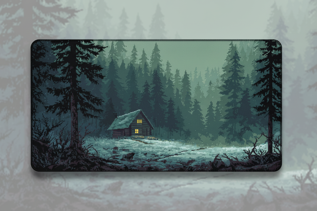 Forest Haven — Wilderness Cabin Desk Mat
