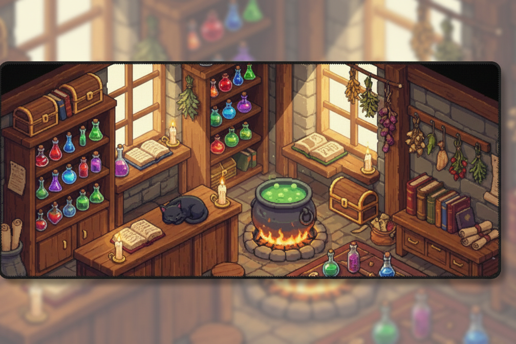 Mystic Workshop — Alchemist's Laboratory Desk Mat