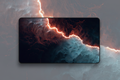 Storm Rift — Lightning Strike Desk Mat