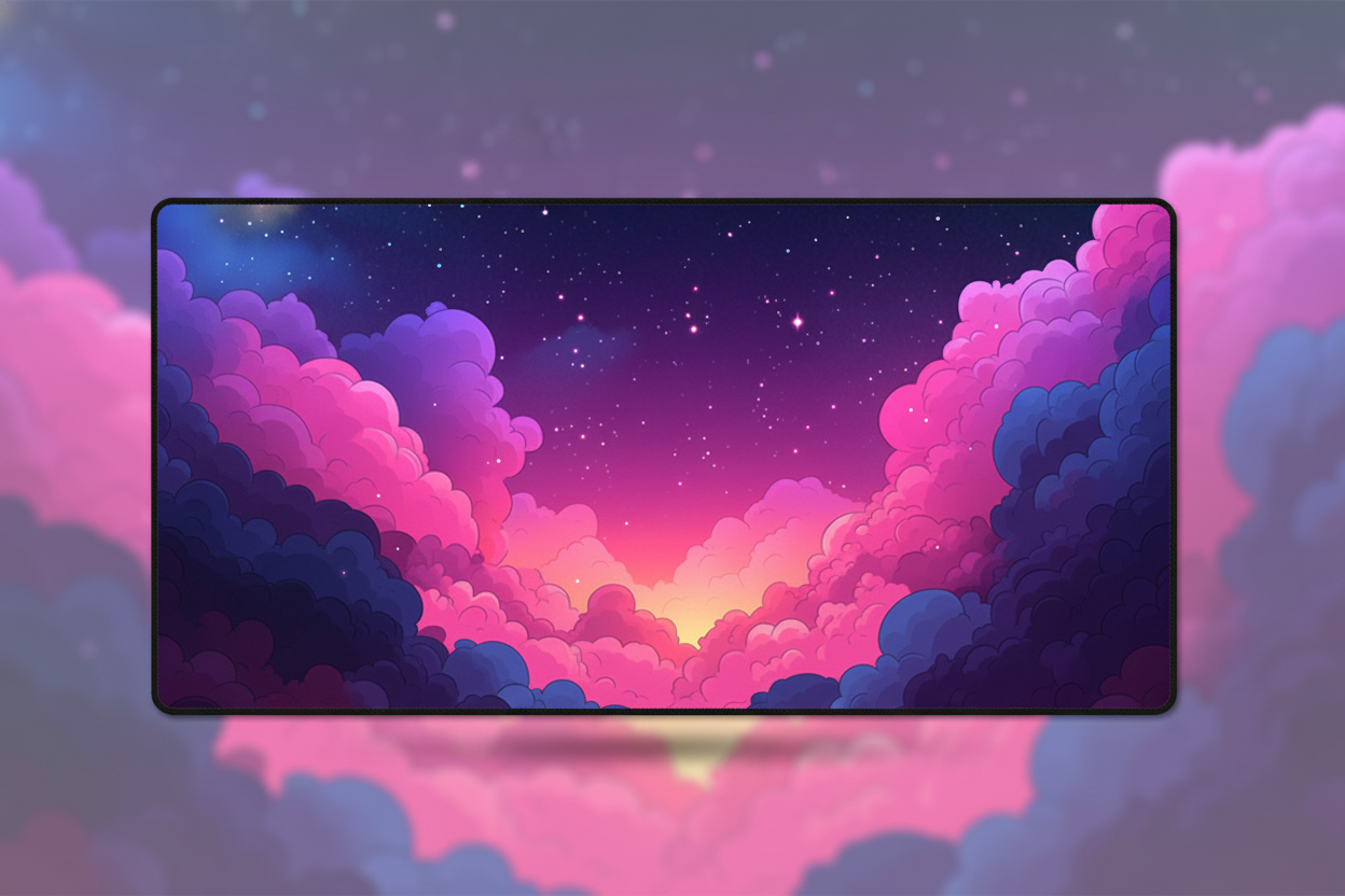 Cloud Nine — Dreamy Sunset Desk Mat