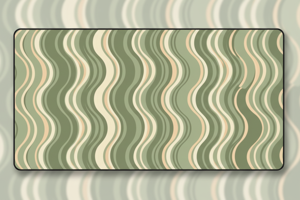 Wave Current — Retro Flow Desk Mat