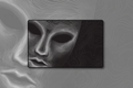 Silent Echo — Ethereal Face Desk Mat
