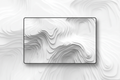 Flux Wave — Minimalist Topography Desk Mat