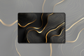 Molten Flow — Liquid Gold Desk Mat