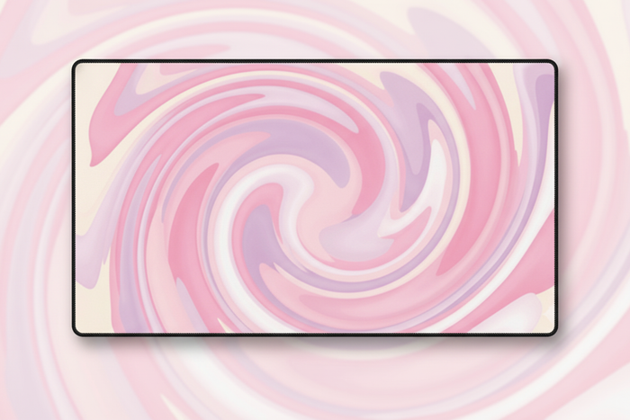 Cotton Candy — Pastel Swirl Desk Mat