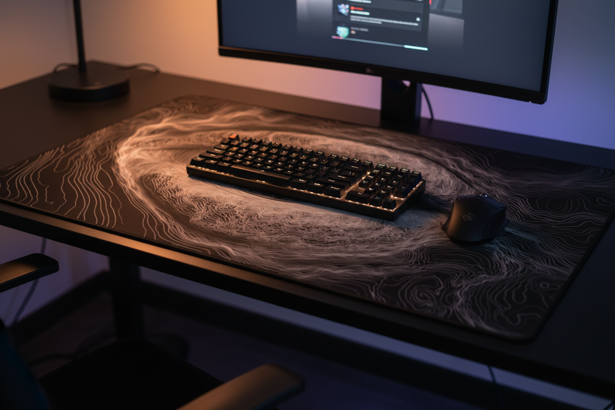 Void Gaze — All-Seeing Eye Desk Mat
