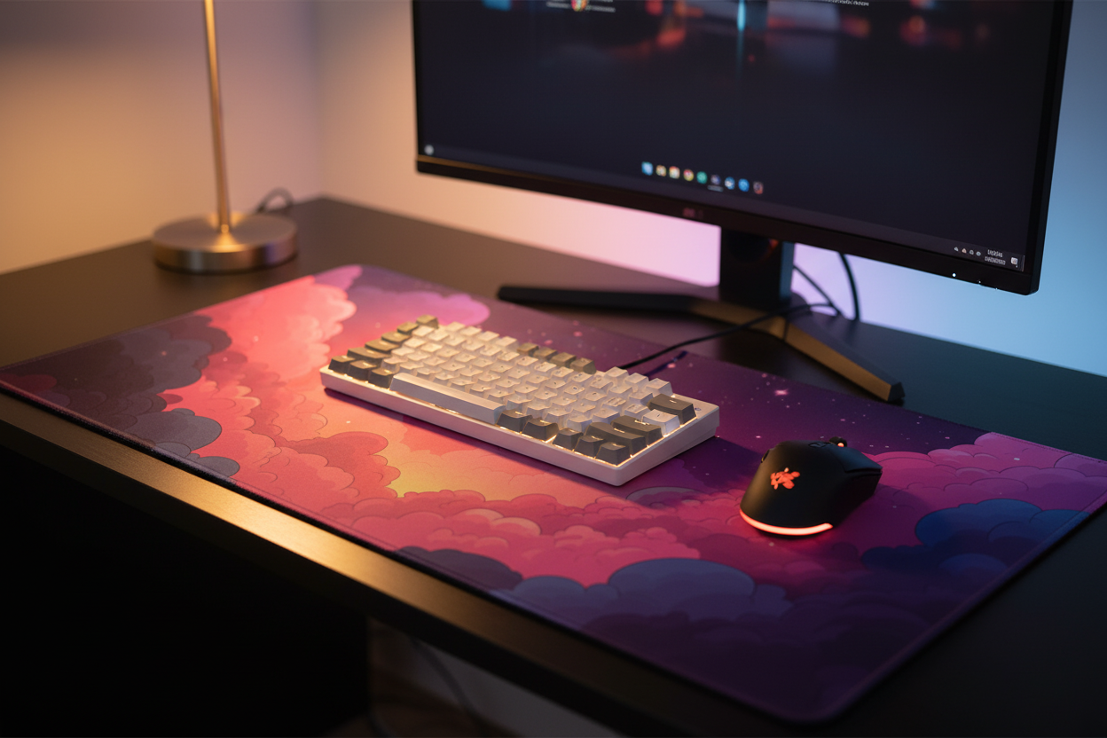 Cloud Nine — Dreamy Sunset Desk Mat