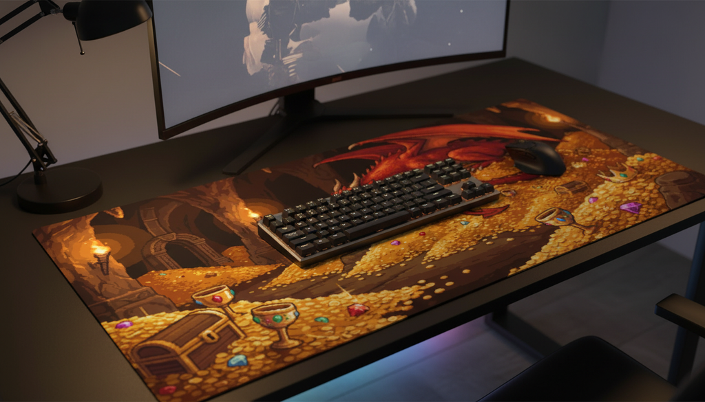 Dragon's Hoard — Treasure Cavern Desk Mat
