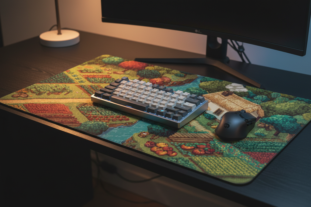 Harvest Valley — Pixel Farm Desk Mat