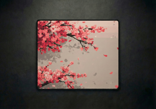Cherry Blossom Pixel Desk Mat